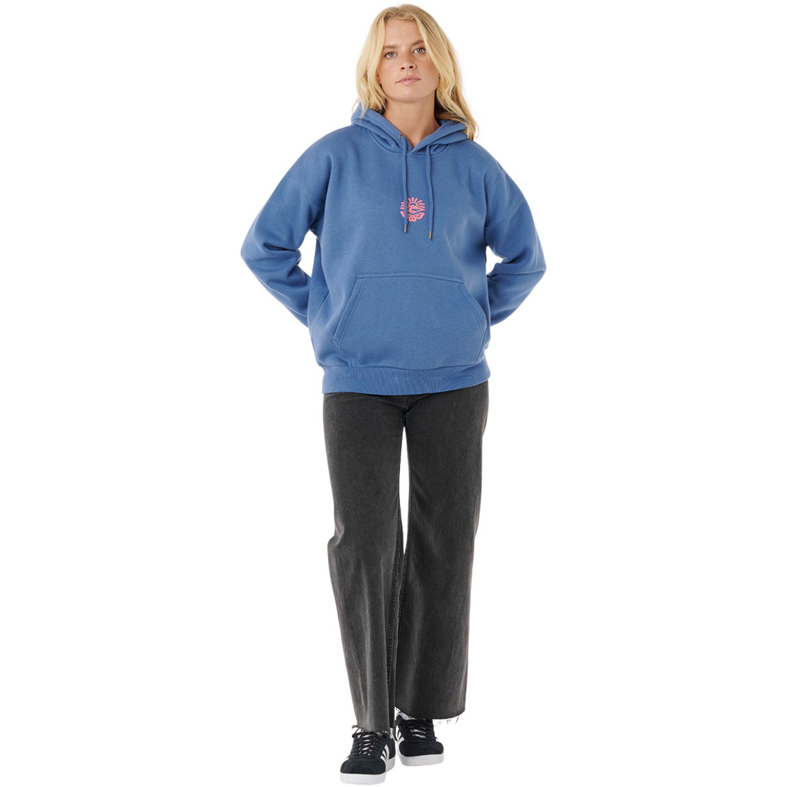 2025 Rip Curl Frauen Icons Of Surf Heritage Hoodie 06NWFL - Moonlight Blue